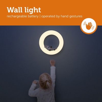 ZAZU Noćna svjetiljka zidna s igračkama i USB punjenjem 