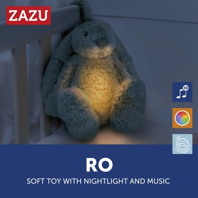 ZAZU Deluxe glazbena igračka za smirenje Zeko Ro - Green - USB-C