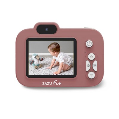 ZAZU Dječji fotoaparat sa 2 kamere 1080P Full HD - Pink