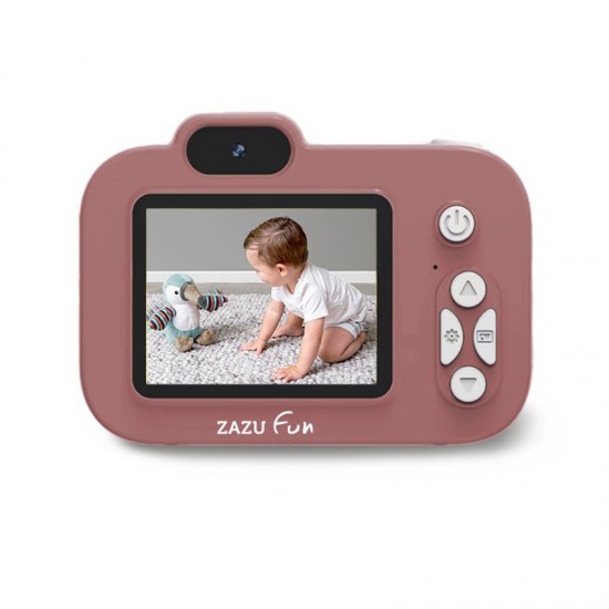 ZAZU Dječji fotoaparat sa 2 kamere 1080P Full HD - Pink