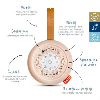 ZAZU Prijenosna naprava za smirenje Suzy Deluxe - USB-C