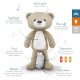 ZAZU Sleep trainer igračka sa svjetlom in umirujuću glazbu Brody - Taupe