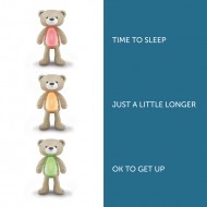 ZAZU Sleep trainer igračka sa svjetlom in umirujuću glazbu Brody - Taupe