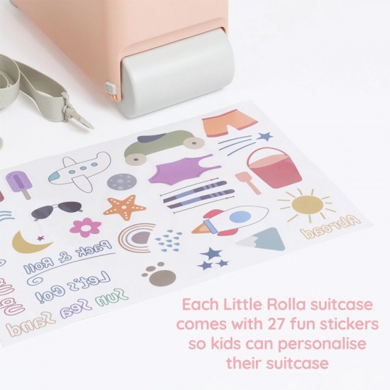 Little Rolla otroški potovalni kovček - Dusty Pink - VZOREC