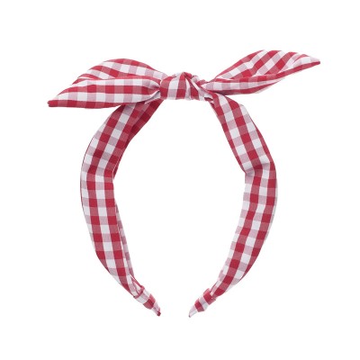Rockahula Rajf za kosu - Gingham Tie Red - UZORAK