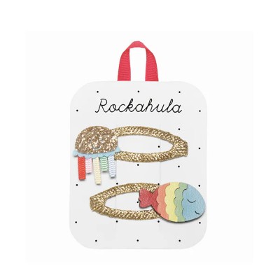 Rockahula Špangice za kosu - Rainbow Sea Friends - UZORAK